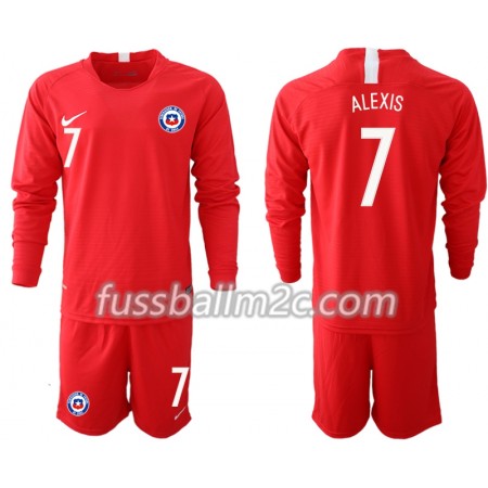 Fußballtrikots Chile ALEXIS 7 Kinder Heim Trikotsatz 2018-2019 Langarm Fußballtrikots Chile ALEXIS 7 Kinder Heim Trikotsatz 2018-2019 Langarm